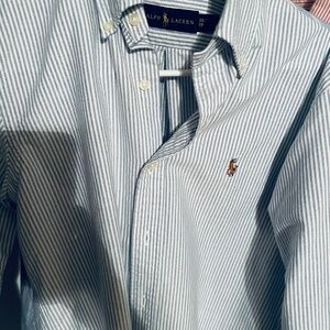 Striped blue Ralph Lauren Oxford XS